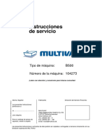 b-500 Multivac PDF