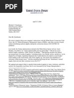 Senate Project Airbridge Letters, April 27, 2020
