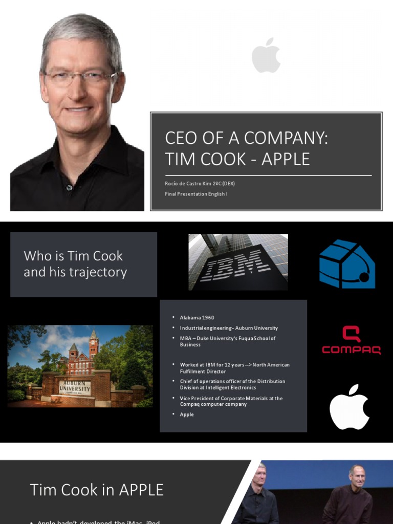 Tim Cook's Leadership at Apple | PDF