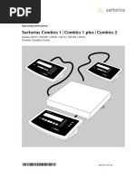 Sartorius Combics 1 - Combics 1 Plus - Combics 2: Operating Instructions