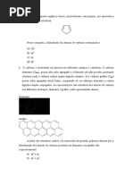 lista de exercicio - hibridização quimica