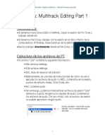 Pro Tools Multitrack Editing Part 1 PDF