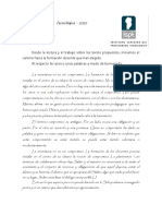 Educación Tecnológica - Turno Tarde y Noche - Consigna 1er Trabajo PDF