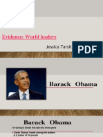 Evidence: World Leaders: Jessica Tarsitano