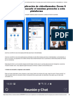 Cómo Usar La Aplicación de Videollamadas Zoom - 9 Consejos para Sacarle El Máximo Provecho A Esta Plataforma - Infobae PDF