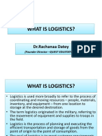 What Is Logistics?: DR - Rachanaa Datey