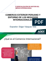 Comercio Exterior Peruano y Entorno de Los Negocios Intern.