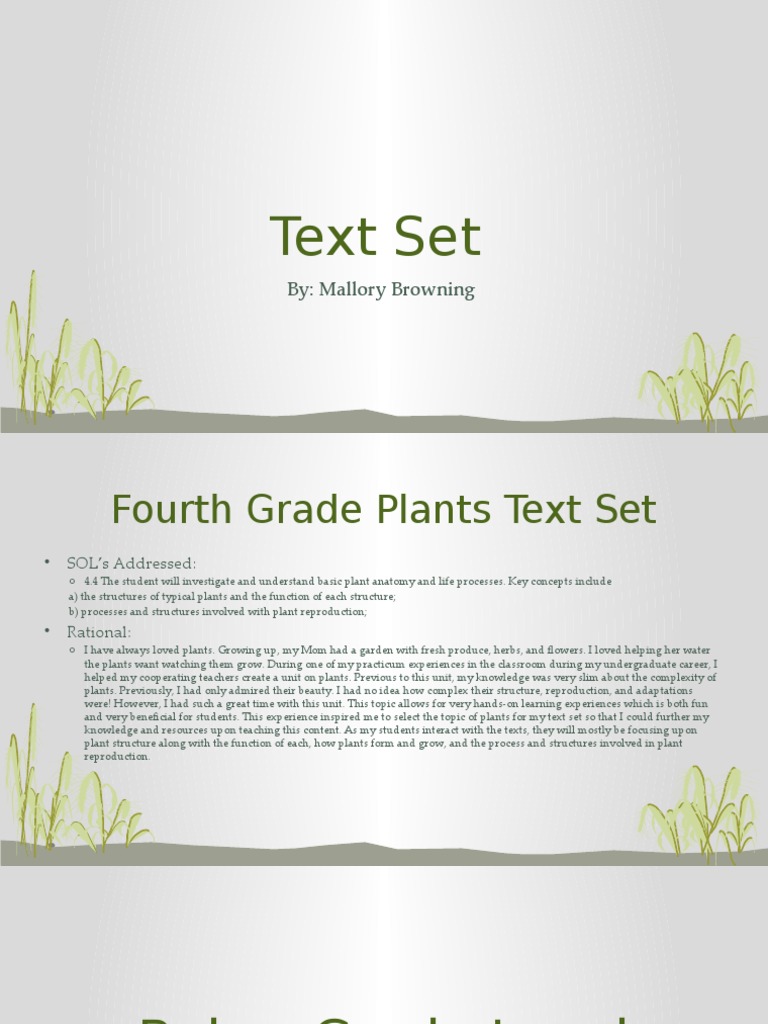 Fourth Grade Plant Study Guide | PDF | Books | Flowers