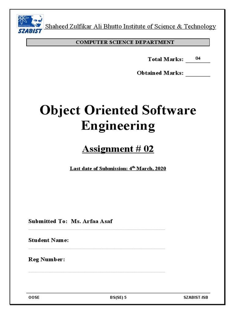 Object-Oriented Design Concepts Assignment | PDF | Inheritance (Object ...