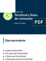 slides-terminal y linea de comandos