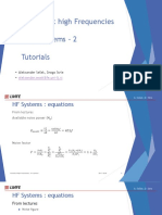 Circuits at High Frequencies I. HF Systems - 2 Tutorials: Aleksander - Sesek@fe - Uni-Lj - Si