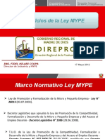 Beneficios de la Ley MYPE - Pto Mald.ppt