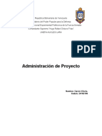 Administración de Proyecto