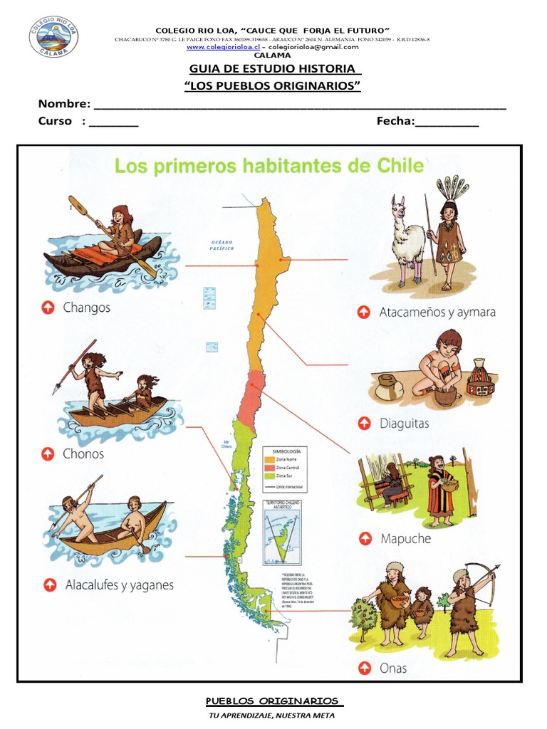 Guia De Estudio Historia “los Pueblos Originarios” Nombre