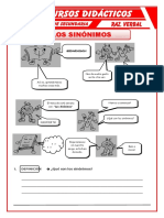 Los Sinónimos para Segundo de Secundaria