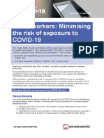 Office Workers: Minimising The Risk of Exposure To COVID-19: Updated: 9 April 2020