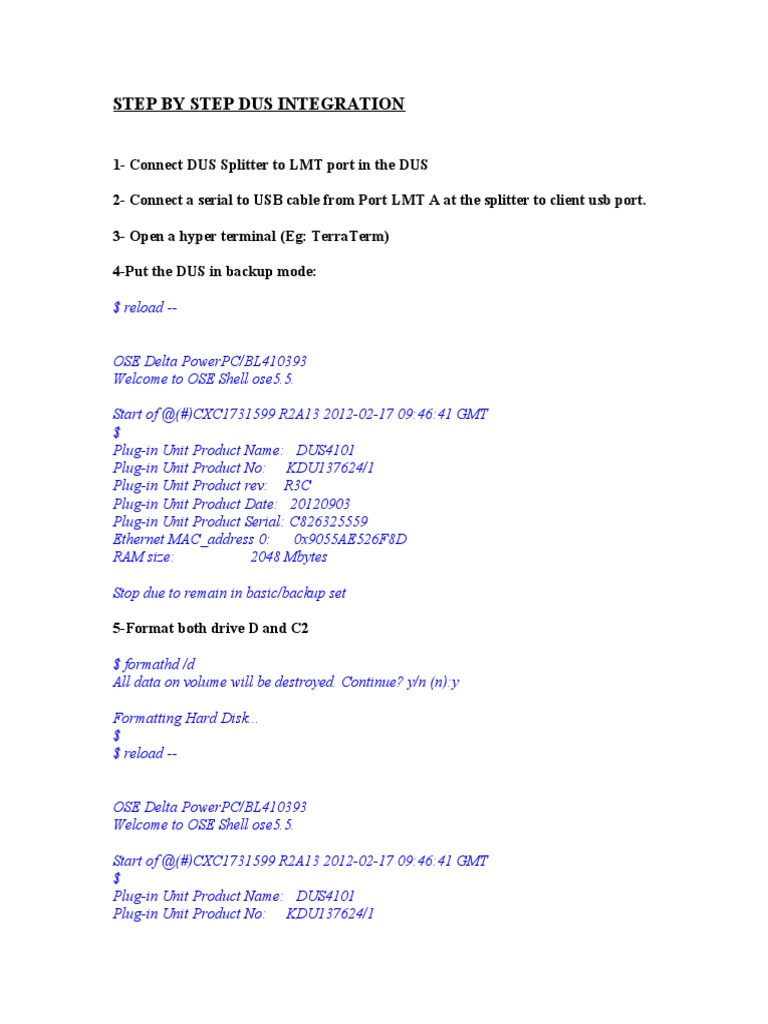 Step by Step Dus Integration | PDF | File Transfer Protocol | Backup