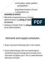 Price Determination Under Perfect Competition: Demand & Supply