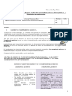 Elementos y compuestos químicos: diferencias y ejemplos