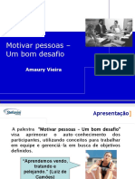 Palestra Motivação de Pessoas