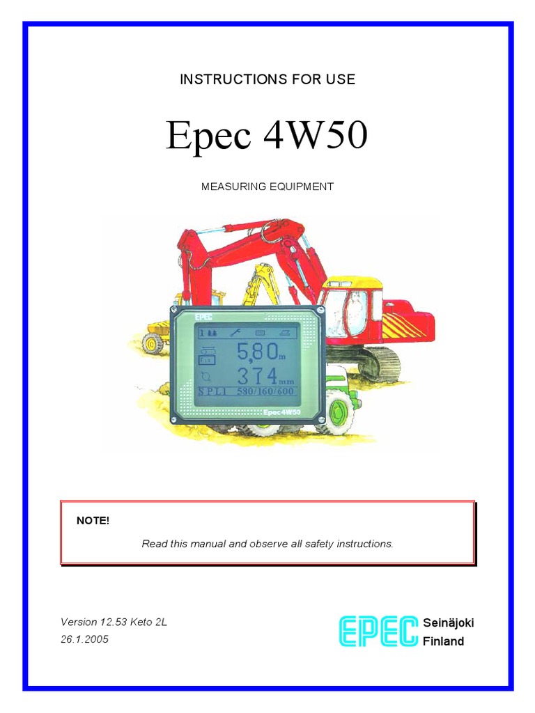 Epec User Manual 4w 50 Eng | PDF | Knife | Computer Keyboard