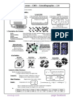 Résumé de Cours Essentiel Cristallographie PDF