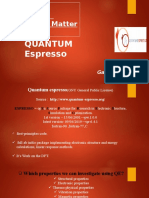 PHY-603: Advanced Condensed Matter Physics: Quantum Espresso