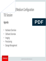 ODA X6-2 Small/Medium Configuration TOI Session: Agenda