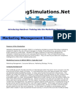 Marketing Management Simulation (MMS) : Introducing Hands-On Training Into The Marketing Classroom