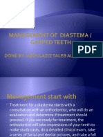 Management of Diastema