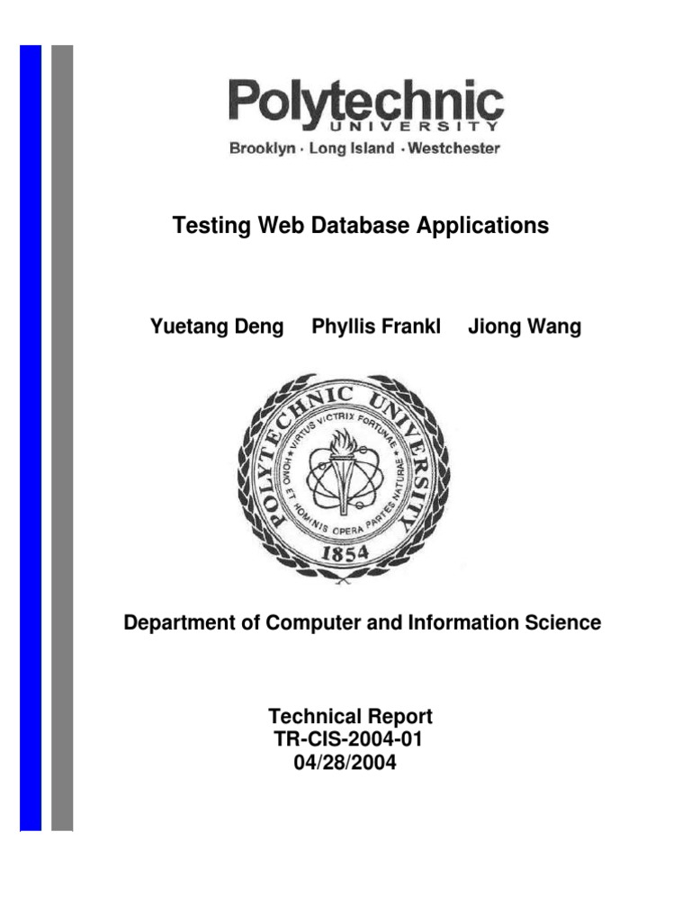 Testing Techniques for Web Databases | PDF | Computers | Technology ...