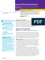 People and Their Environments: Impacts of Population