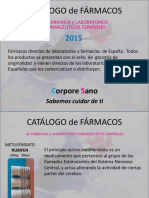 CATALOGO de FARMACOS ESPAÑOLES PDF
