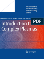 Bonitz M., Horing N., Ludwig P. (Eds.) - Introduction To Complex Plasmas - 2010 PDF
