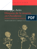 Aries Philippe - Historia De La Muerte En Occidente