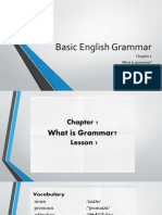 Basic English Grammar - Lesson 1