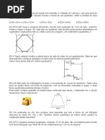 Exercícios Geometria Plana