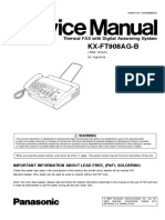 Manual de Servicio Fax Kx-Ft9008ag-B PDF