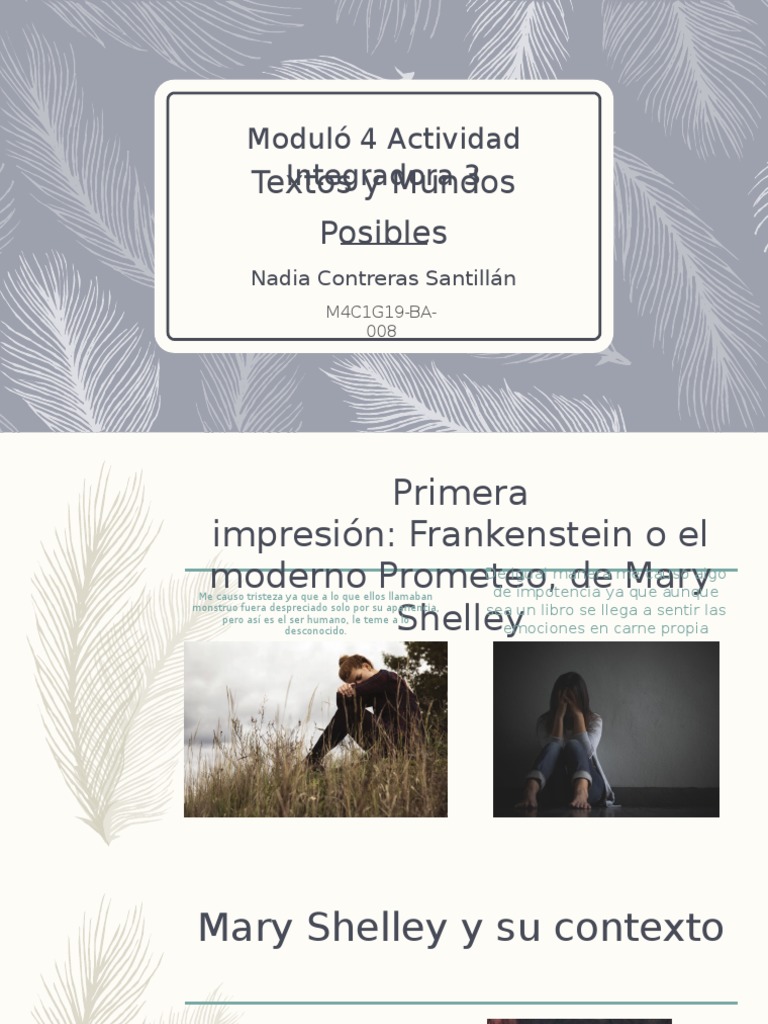 Moduló 4 Actividad Integradora 3 Textos y Mundos Posibles