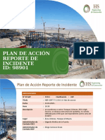 PLAN DE ACCIÓN REPORTE DE INCIDENTE 98901