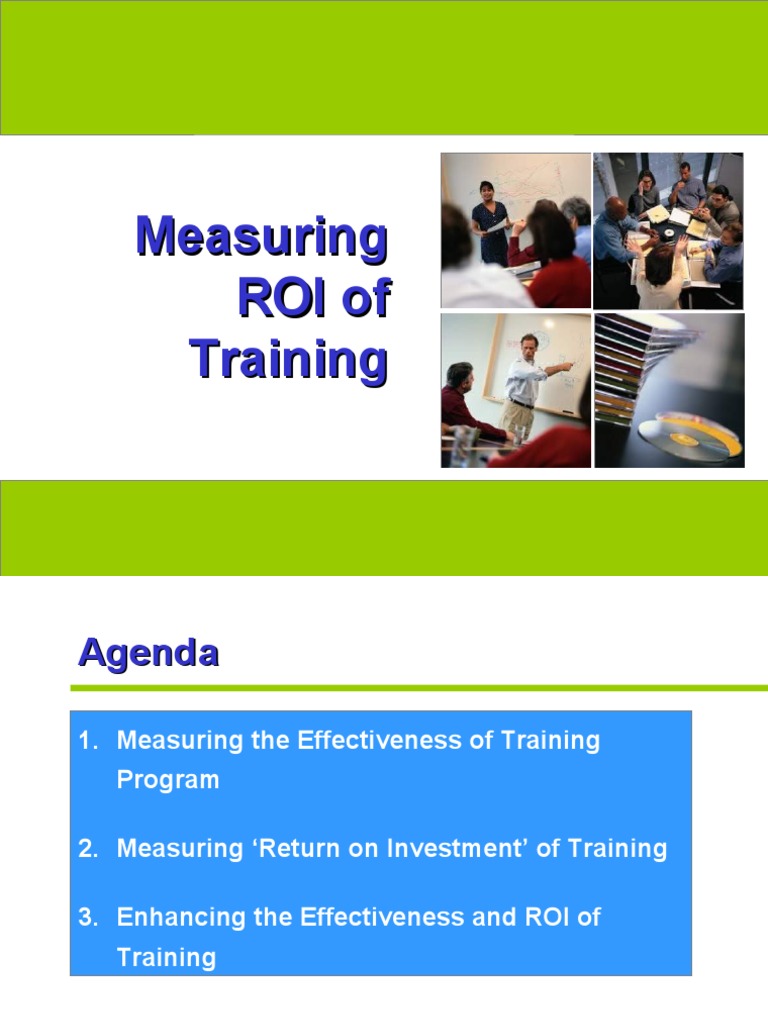 Measuring ROI in Training Effectiveness | PDF | Return On Investment ...