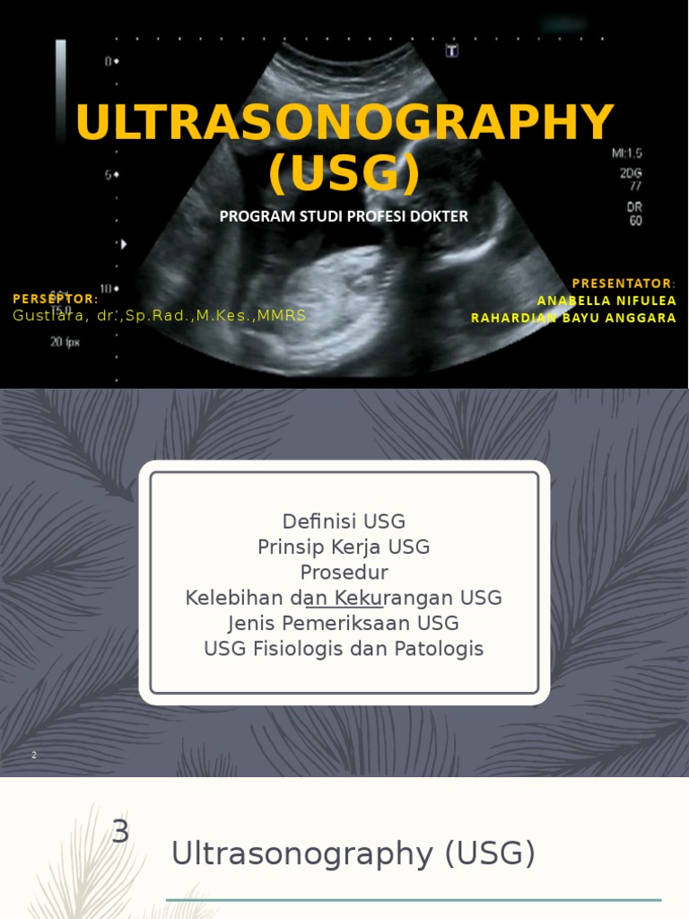 Ultrasonography (Usg) | PDF