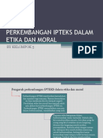 Perkembangan Ipteks Dalam Etika Dan Moral