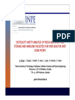 CRITICALITY SAFETY ANALYSIS OF FRESH AND SPENT FUEL STORAGE