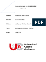 Informe 1, Instalaciones Electricas y Contemporaneas, Paúl Peralta