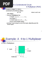 Example of A Combinatorial Circuit: A Multiplexer (MUX)