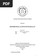Download Laporan Praktikum Differensial dan Pengintegralan by Retno Laila Arfiani SN45867356 doc pdf