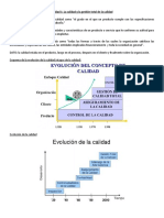 La Calidad y Su Evolucion