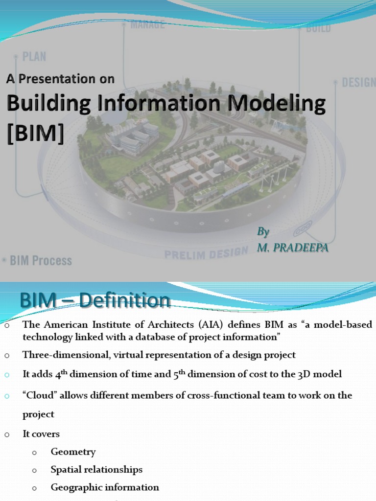 By M. Pradeepa | PDF | Building Information Modeling | 3 D Computer ...