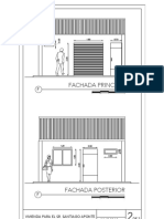 Fachada Principal: Vivienda para El Sr. Santiago Aponte JULIO 2019 DE2